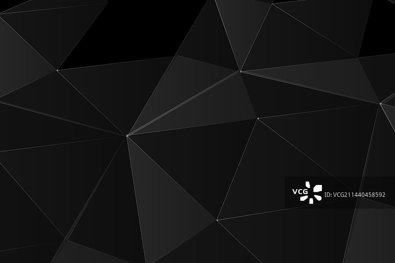 黑色点线链接几何形状商务科技抽象背景图片素材