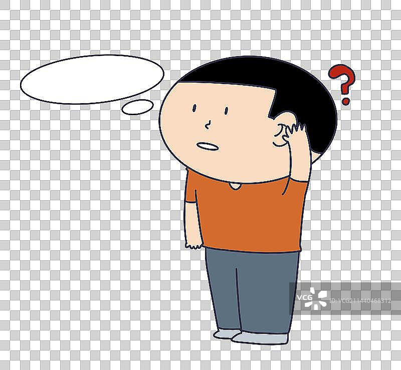 元素：疑问的人物图片素材