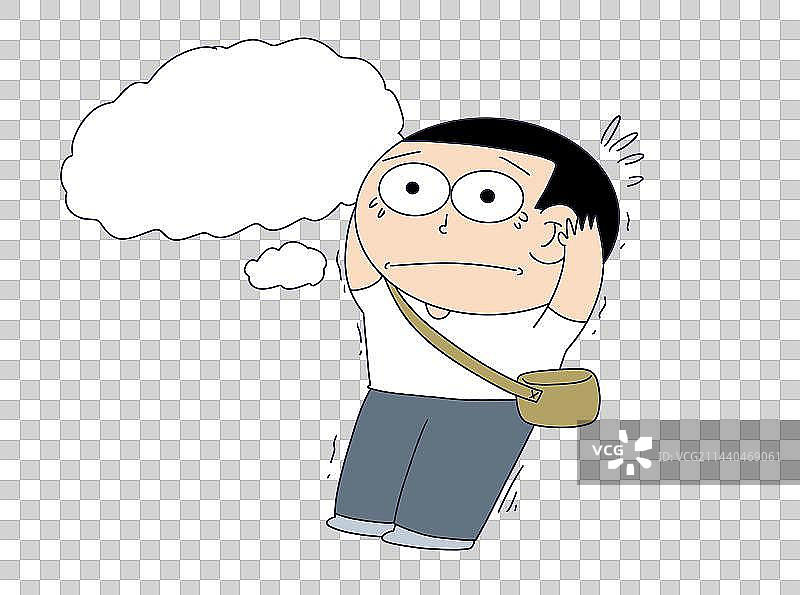 元素：慌张的人物表情图片素材