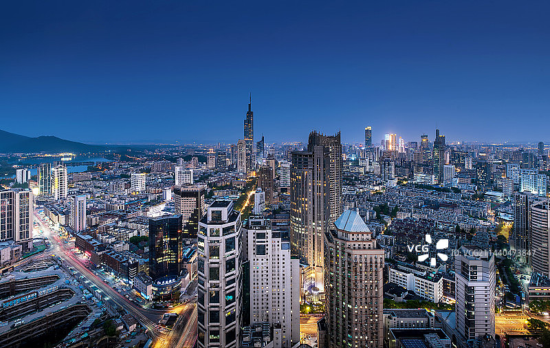 南京鼓楼区天际线图片素材