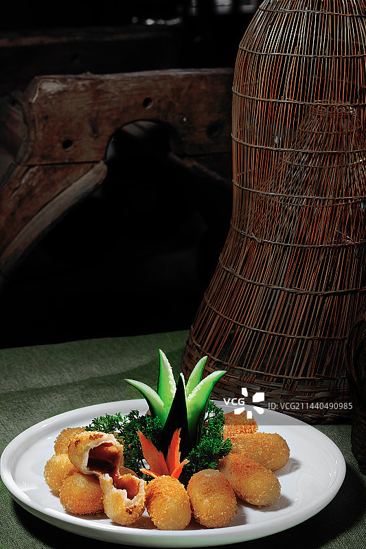 姥姥红糖糍粑图片素材