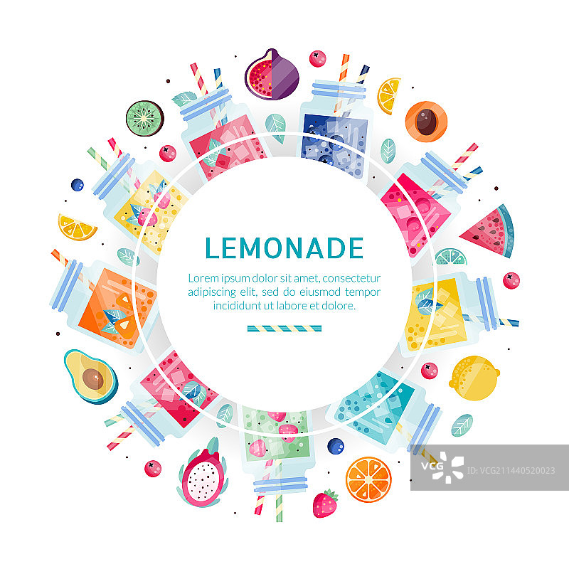 清爽鲜榨柠檬水设计图片素材