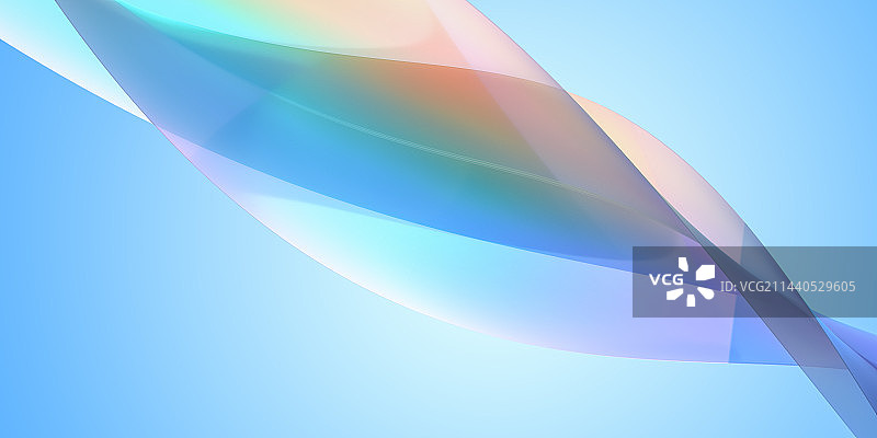 3D渲染蓝色波纹图片素材