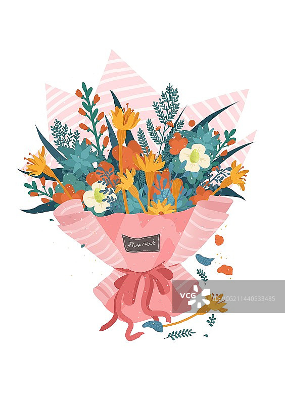 粉色花束图片素材