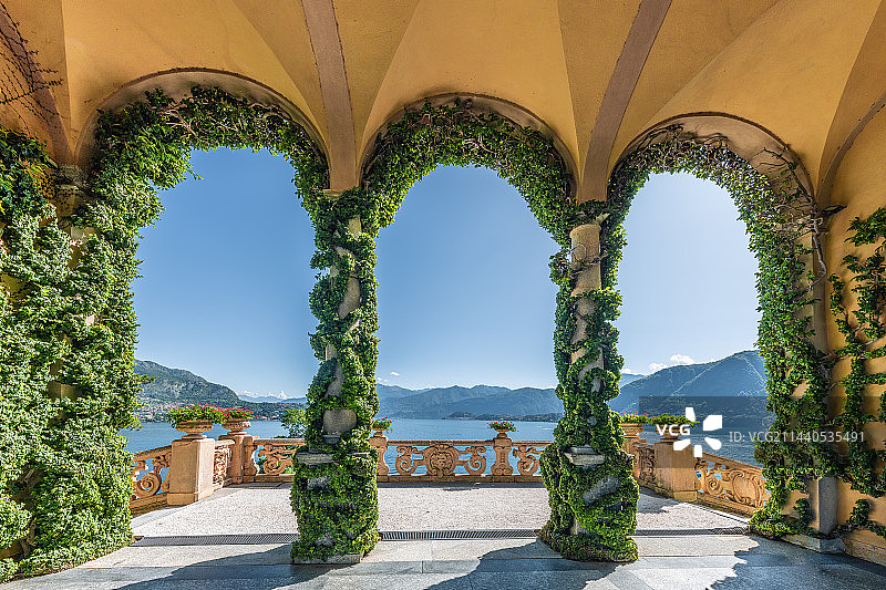 意大利科莫湖德尔巴比亚内罗别墅(Villa del Balbianello)图片素材
