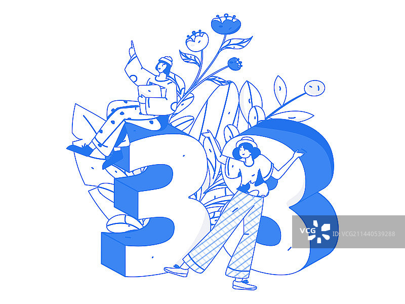 3.12国际妇女节职业女性扁平人物矢量概念运营手绘插画图片素材