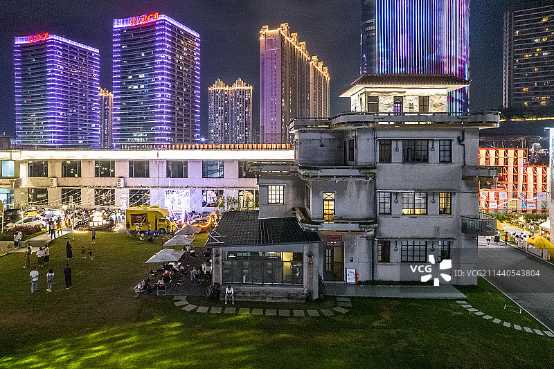 东莞厚街镇厚街时光夜景图片素材