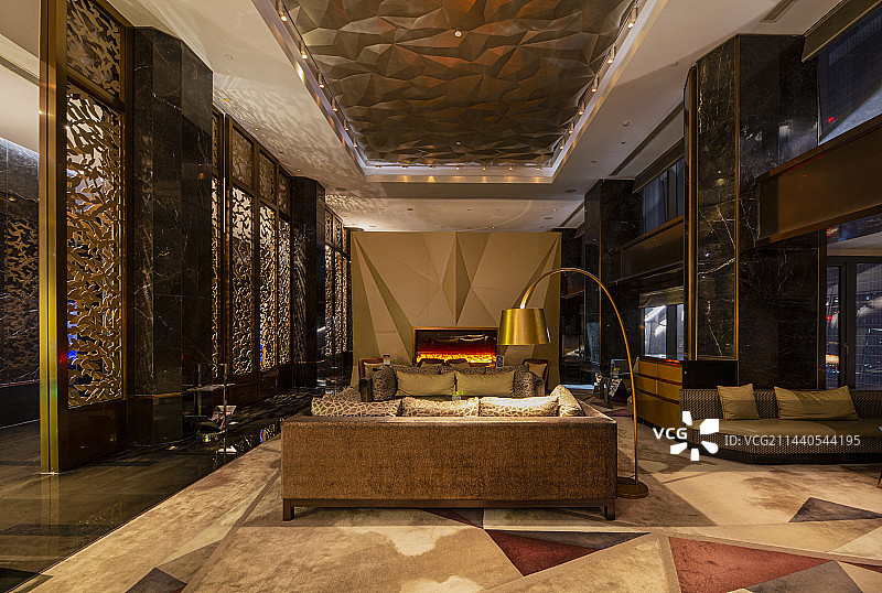 豪华酒店别墅样板房图片素材