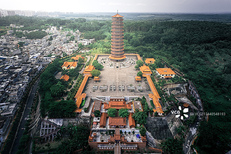航拍海南澄迈金山寺图片素材