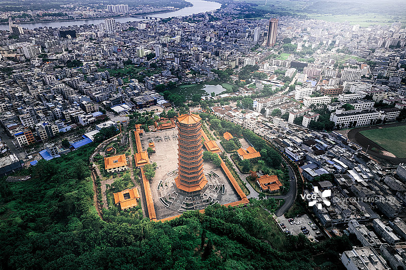 航拍海南澄迈金山寺图片素材