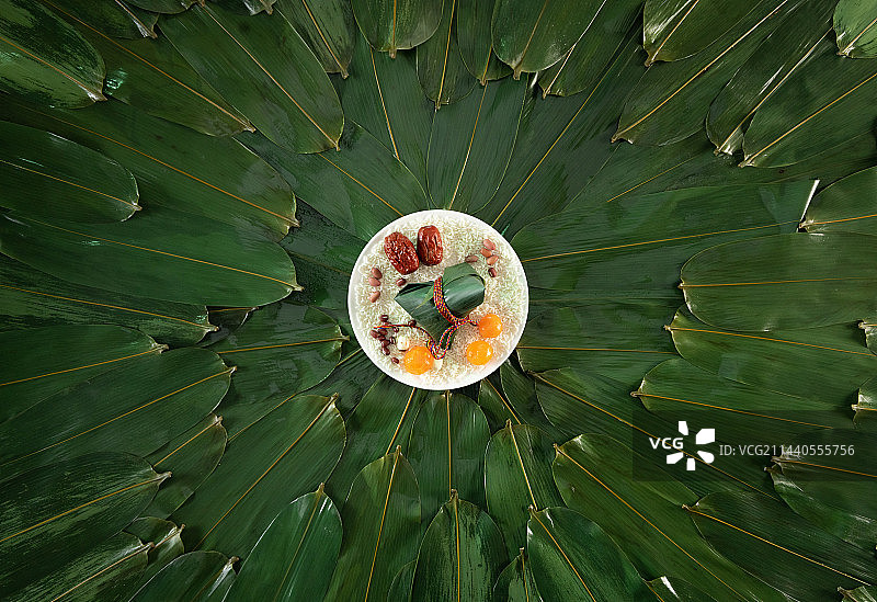 端午节粽子包粽子食材图片素材