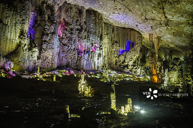 世界地质公园，国家五A级景区，天下第一洞，中国贵州织金洞，溶洞，地质奇观，钟乳石，喀斯特奇观，图片素材