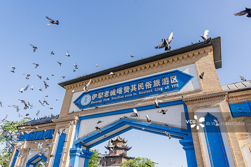 新疆伊犁喀赞其图片素材