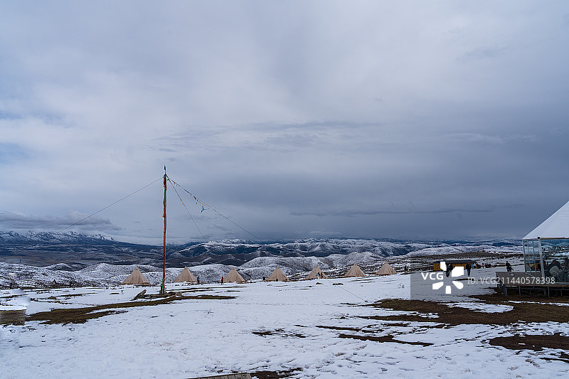 四川甘孜鱼子风光图片素材