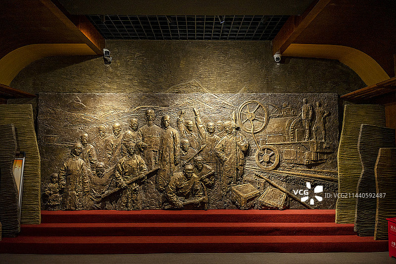 四川保路运动陈列馆纪念浮雕图片素材