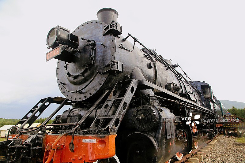 内蒙克什克腾旗的蒸汽机车图片素材