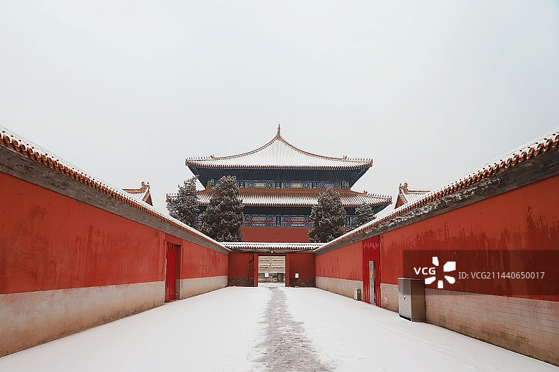 太庙大雪图片素材