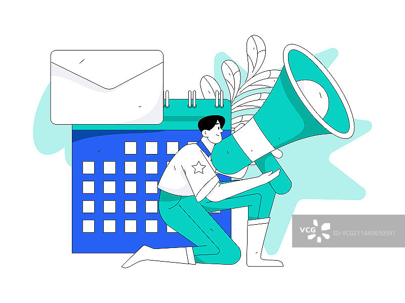 虚拟的人物社交沟通概念商业扁平矢量手绘插画图片素材