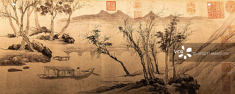 垂虹别意图图片素材