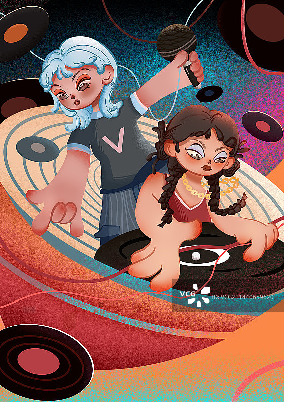 banner扁平渐变插画图片素材