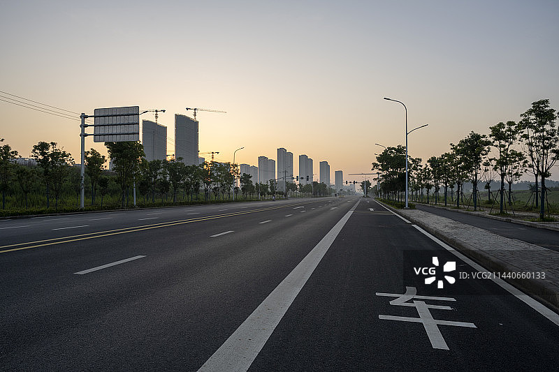 马路道路交通运输城市风光自然风景图片素材