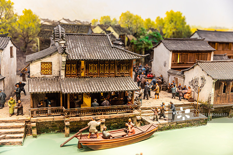 苏州湾博物馆，吴江历史文化陈列馆展示图片素材