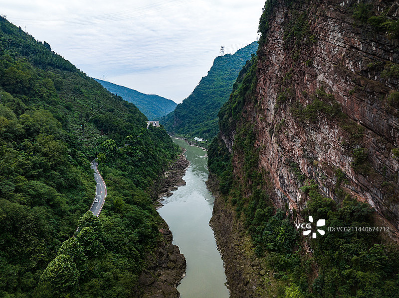 川藏公路川藏线第一关飞仙关4A级旅游景区雅安芦山318国道图片素材