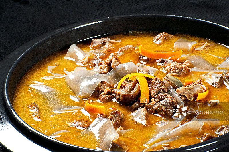 粉皮炖浏阳黑山羊图片素材