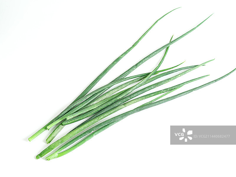 绿色蔬菜葱的白底图图片素材