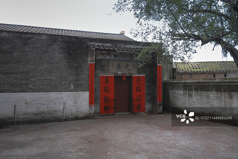 高要区，回龙镇，黎槎村，八卦村，黎槎八卦古村，镬耳屋图片素材