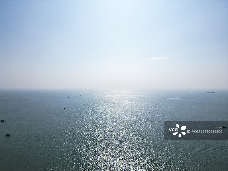 广西壮族自治区北海市银滩风景区航拍视角美丽风景图片素材