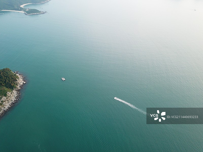 下川岛旅游区附近航拍图片素材