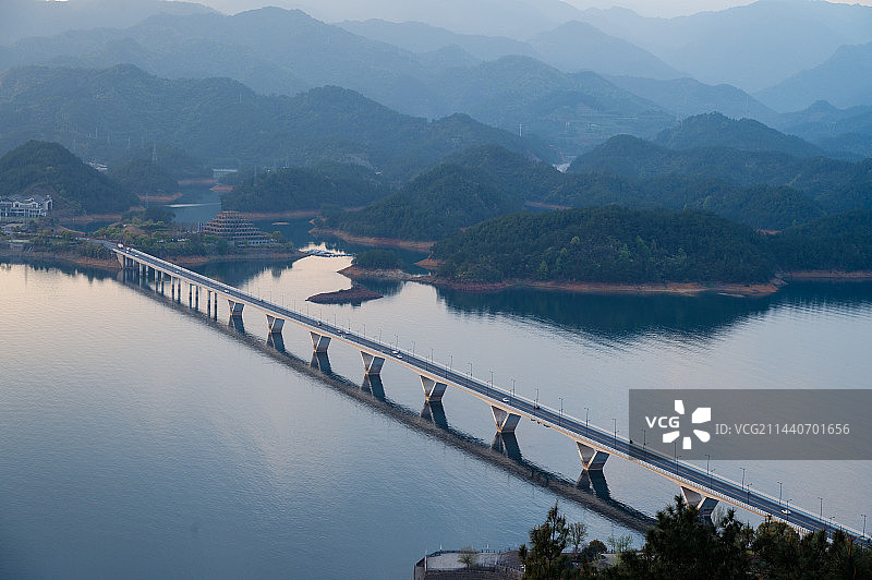 杭州天屿山千岛湖美景图片素材