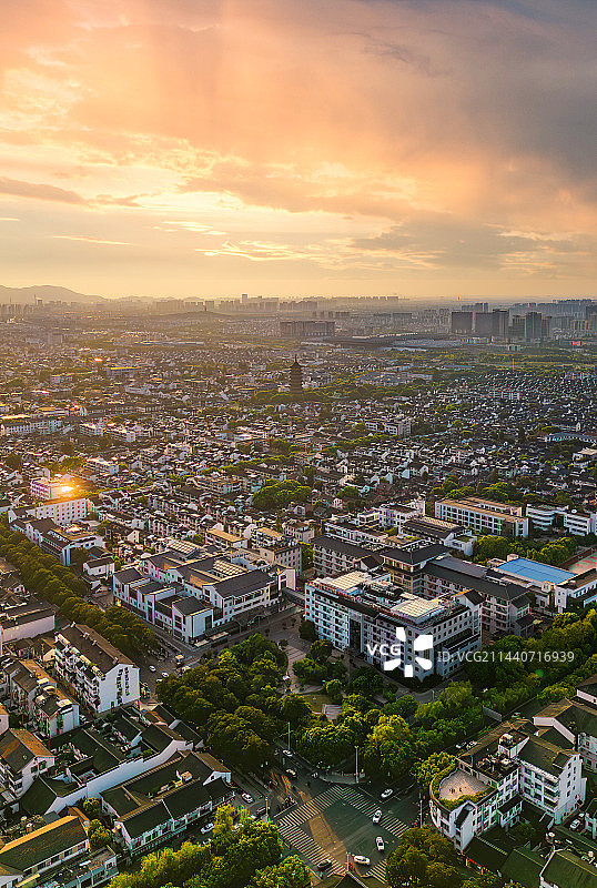 苏北北寺塔夕照图片素材