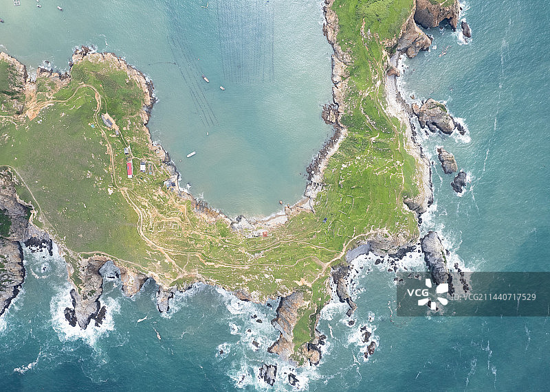 俯瞰海岛图片素材