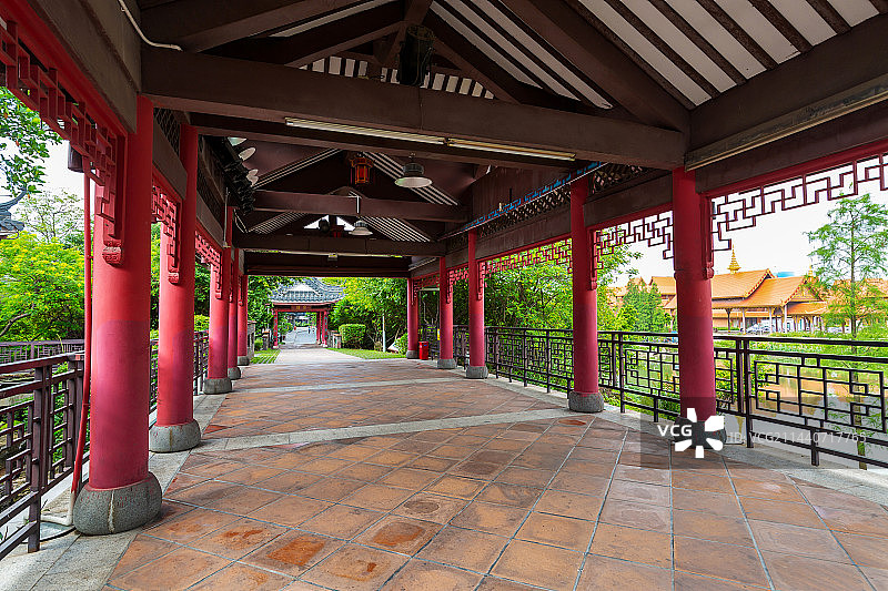 东莞市华阳湖，梅林曲苑，通道图片素材