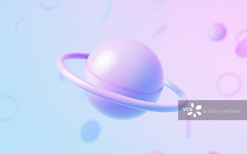 星球几何体背景3D渲染图片素材