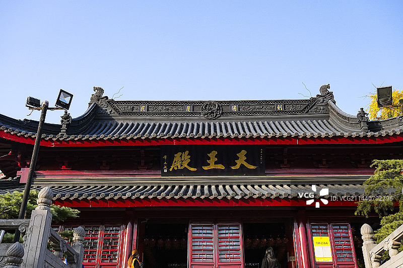 江苏省南京市鸡鸣古寺景区秋天晴天美丽风景图片素材