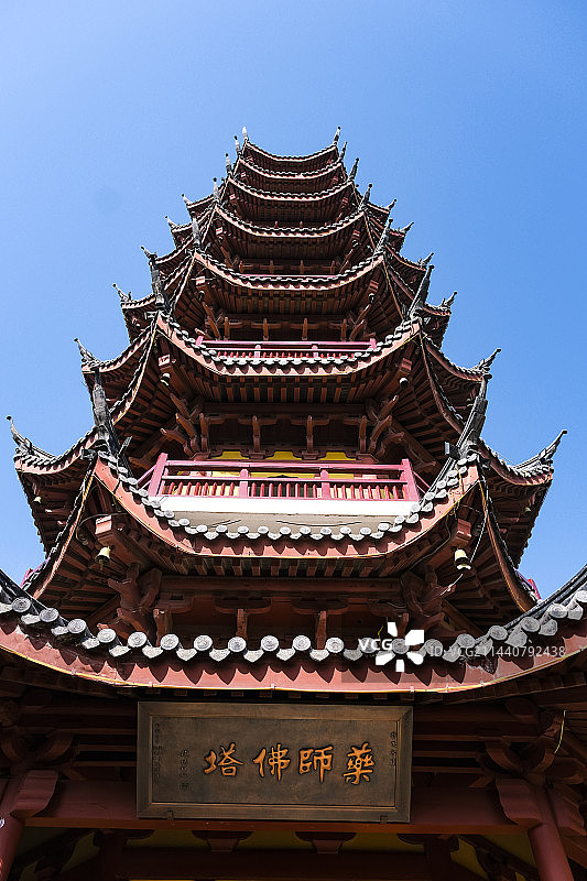 江苏省南京市鸡鸣古寺景区秋天晴天美丽风景图片素材