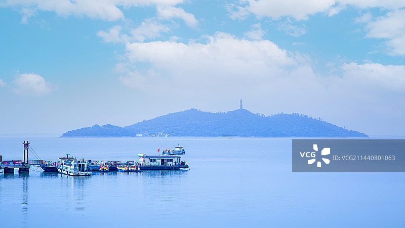 中国安徽省合肥市“巢湖”风光图片素材