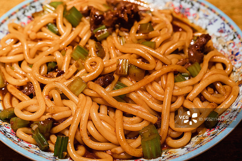 免辣的新疆炒米粉图片素材