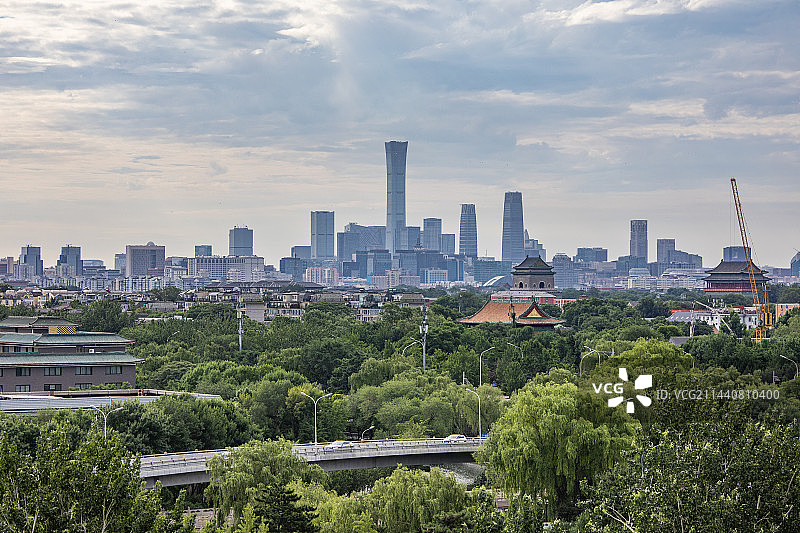 北京国贸CBD中信大厦地标建筑城市风光图片素材