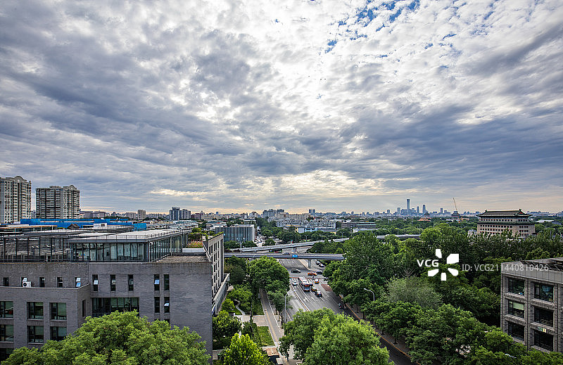 北京国贸CBD中信大厦地标建筑城市风光图片素材