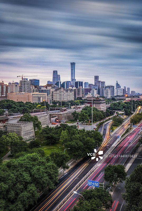 北京国贸CBD中信大厦地标建筑城市风光图片素材