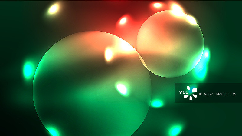 霓虹灯发光圈神奇能量空间光图片素材