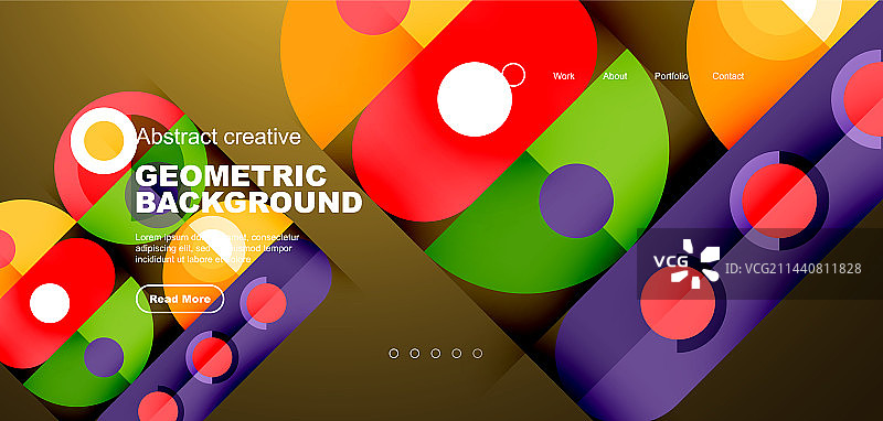 简单的圆圈和圆形元素图案图片素材