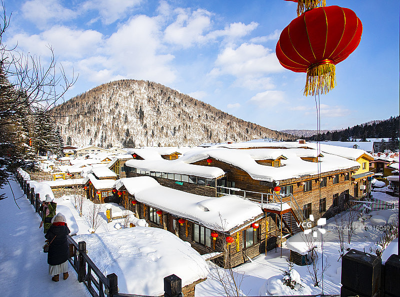 中国雪乡图片素材