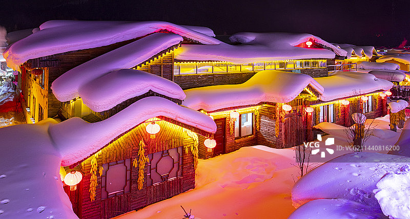 中国雪乡图片素材