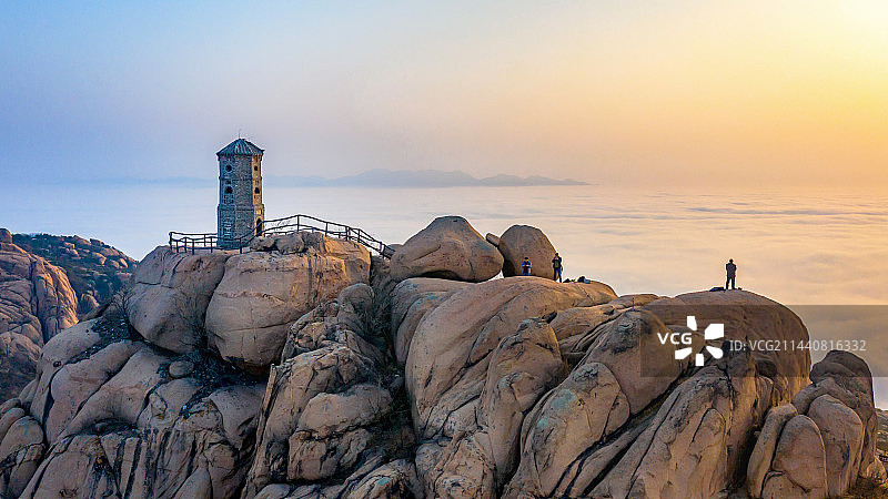 五莲山日出图片素材