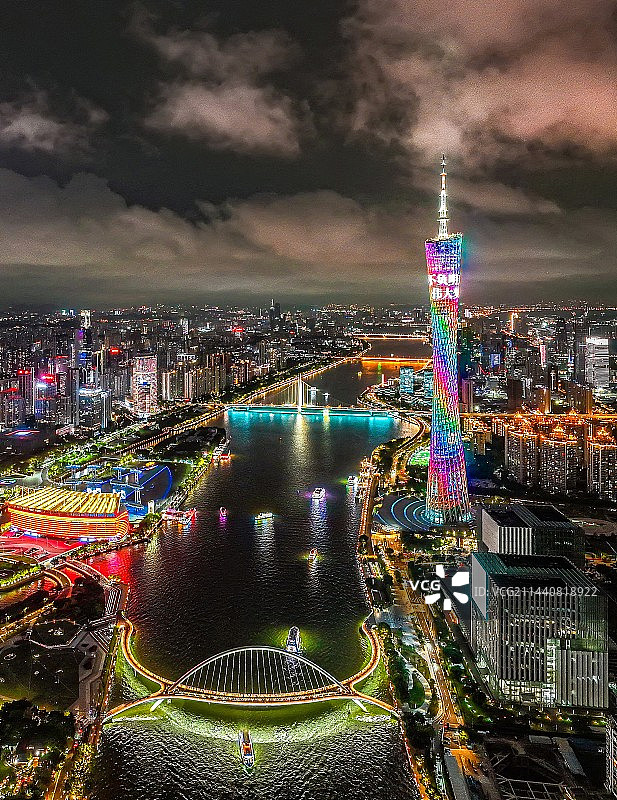 广东省广州城市夜景图片素材